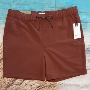 Goodfellow & Co Men's L Tech Jogger Athletic Shorts Dark Maroon
